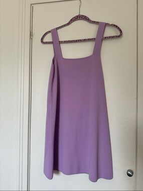 Lilac Square-Neck A-Line Dress - Women's